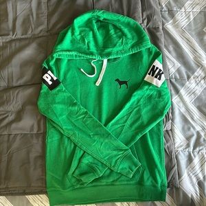 PINK by Victoria’s Secret, size M, green sweatshirt